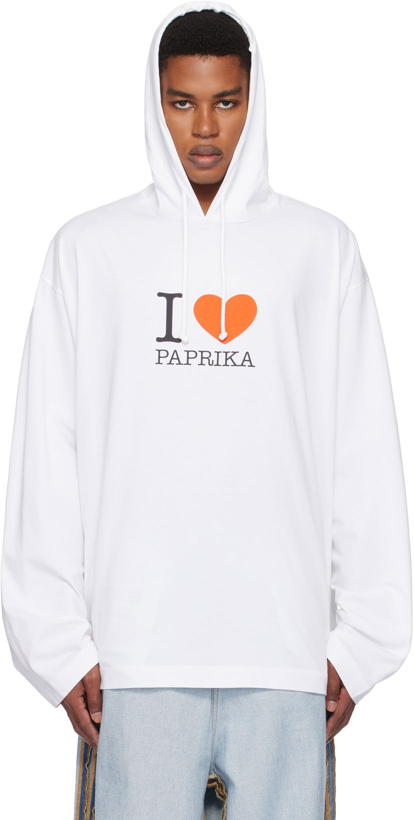 Світшоти VETEMENTS 'I Love Paprika' Print Hoodie білий | UA66HD860W