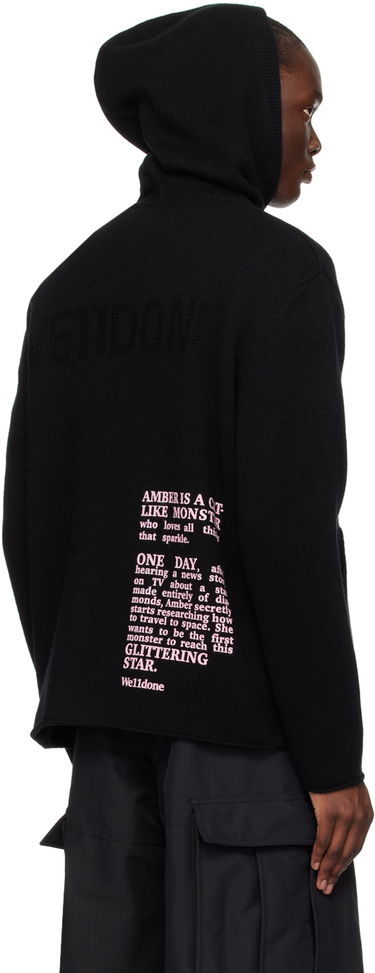 Світшоти We11done We11done 'I Hope You Remember My Name' Graphic Print Hoodie чорний | WD-KT2-24-616-U-BK, 2