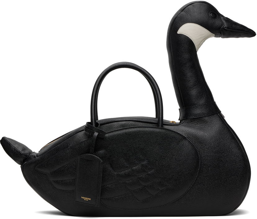 Сумочка Thom Browne Thom Browne Pebble Grain Goose Bag чорний | UAG227A-00198
