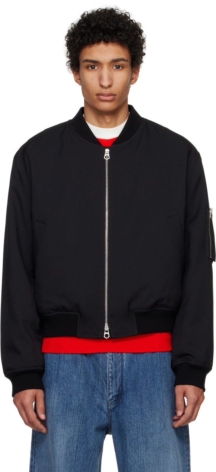 Куртка бомбер Jil Sander Jil Sander Padded Bomber Jacket чорний | J22BN0241_J70001