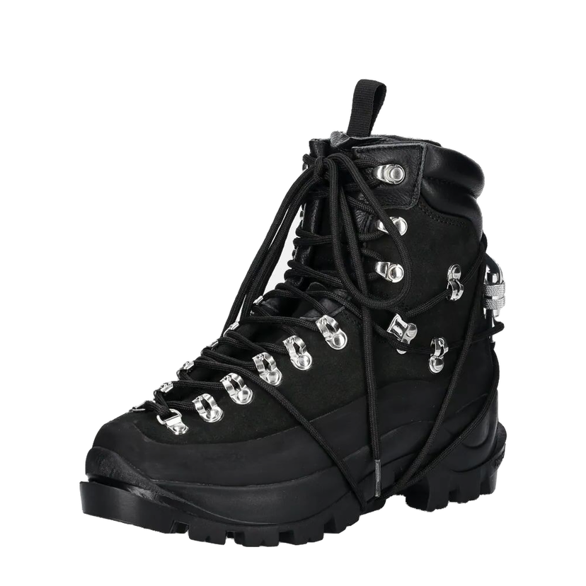Кросівки та взуття HELIOT EMIL Black Leather Hiking Boots чорний | HE.17.024.BLK01