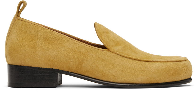 Догляд за взуттям BY FAR BY FAR Alfred Suede Loafers Жовтий | MWFFC023KL007BR052PL