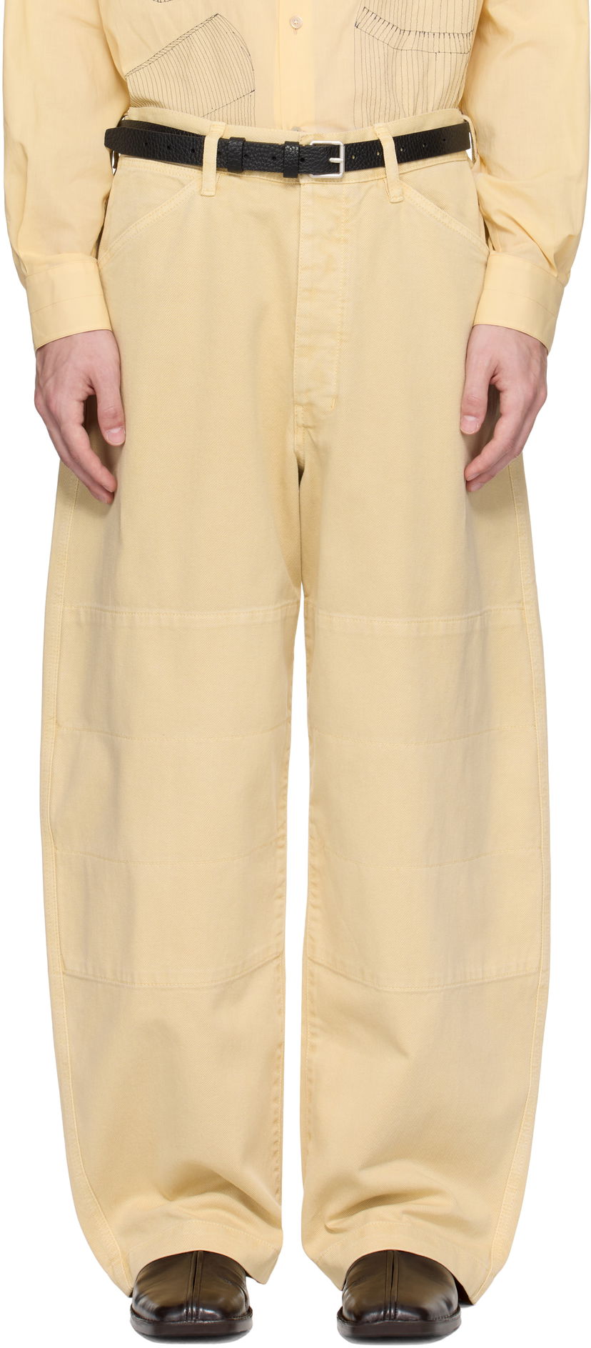 Джинси LEMAIRE Lemaire Big Work Jeans Жовтий | PA1152 LD1045