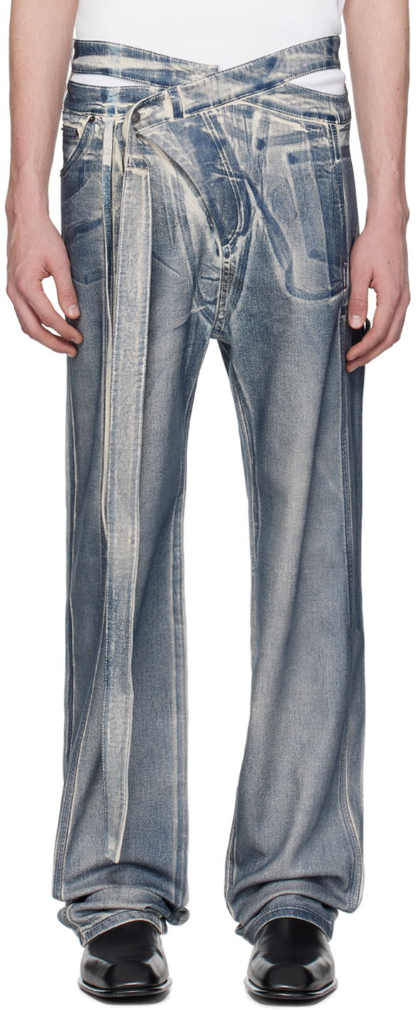 Джинси Ottolinger Ottolinger Signature Wrap Jeans Синій | 1700208E