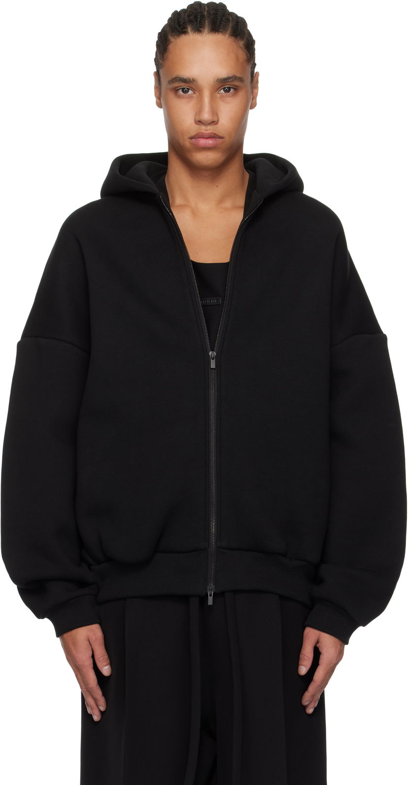 Світшоти Fear of God Fear of God 'Eternal' Fleece Full Zip Hoodie чорний | FGE250-517FLC