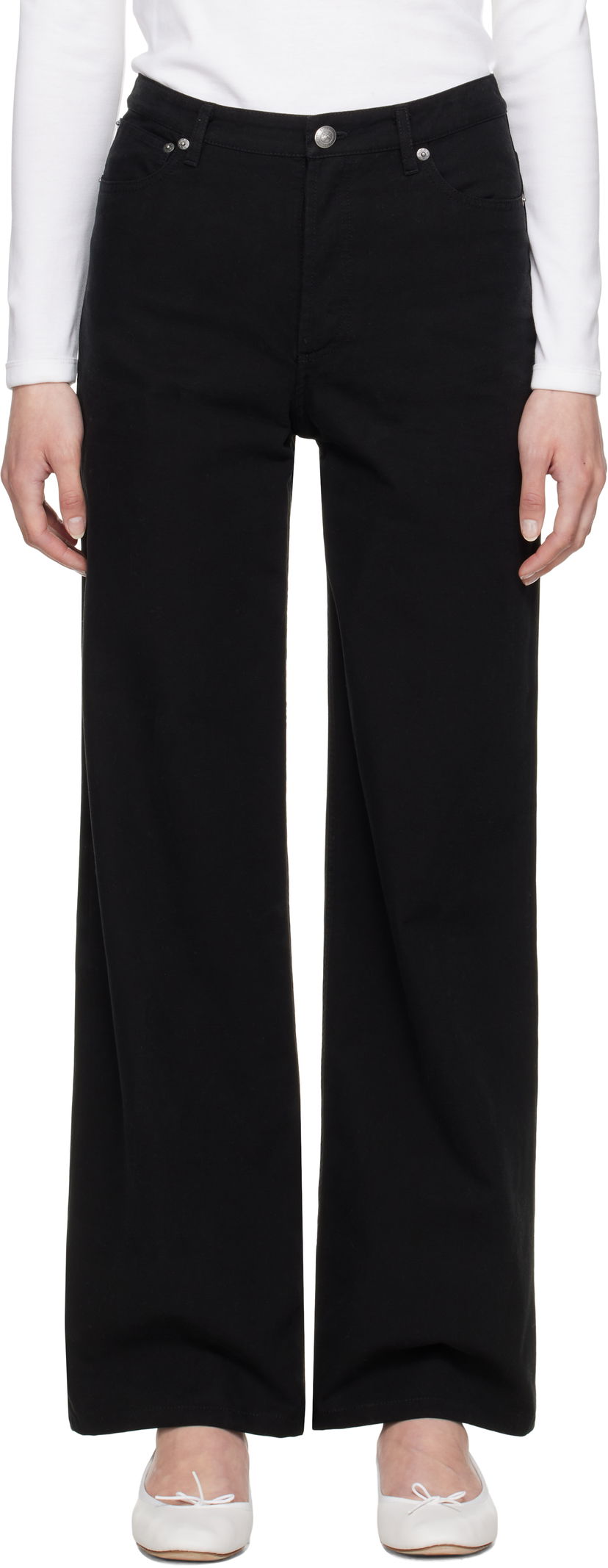 Джинси A.P.C. A.P.C. Elisabeth Wide-Leg Jeans чорний | COGBJ-F09181