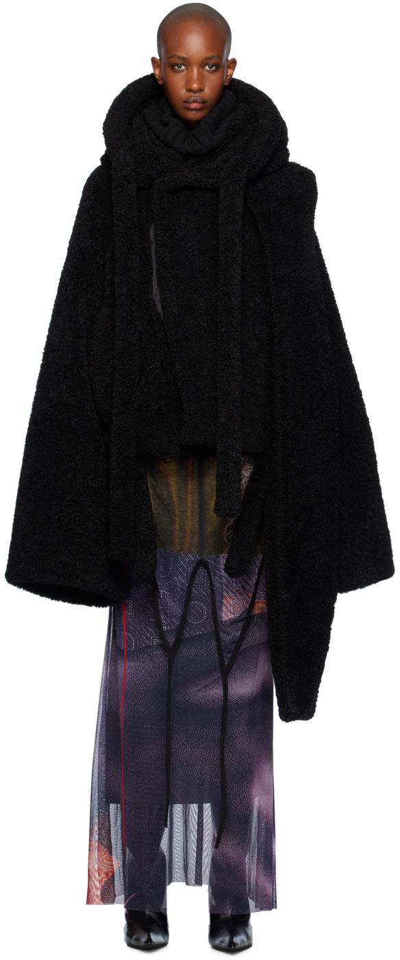 Пальто Ottolinger Ottolinger Wrap Teddy Short Jacket чорний | 1230703921