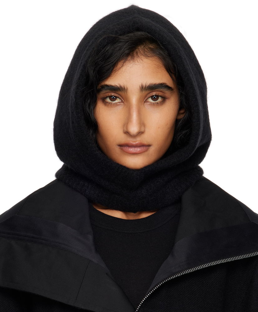 Капелюх Rick Owens Rick Owens Alpaca Knit Hood чорний | RP02E4481 KWP
