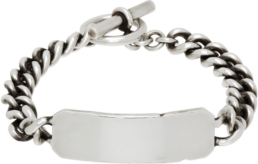Браслет Ann Demeulemeester Ann Demeulemeester Silver-Tone Quote Chain Bracelet Металік | B0013095-JW020-070