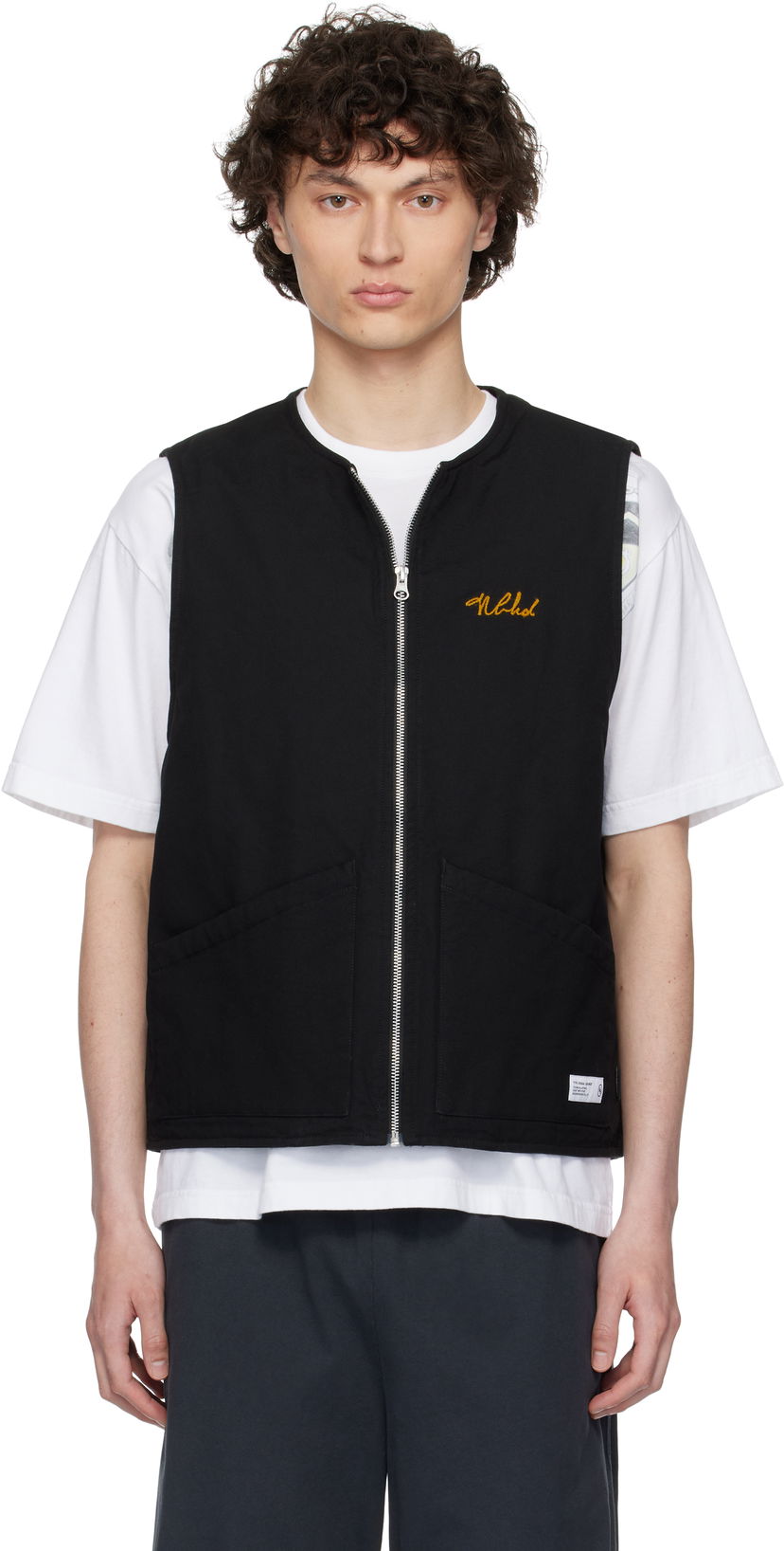 Жилет Neighborhood Neighborhood Padded Work Vest чорний | 251TSNH-JKM05