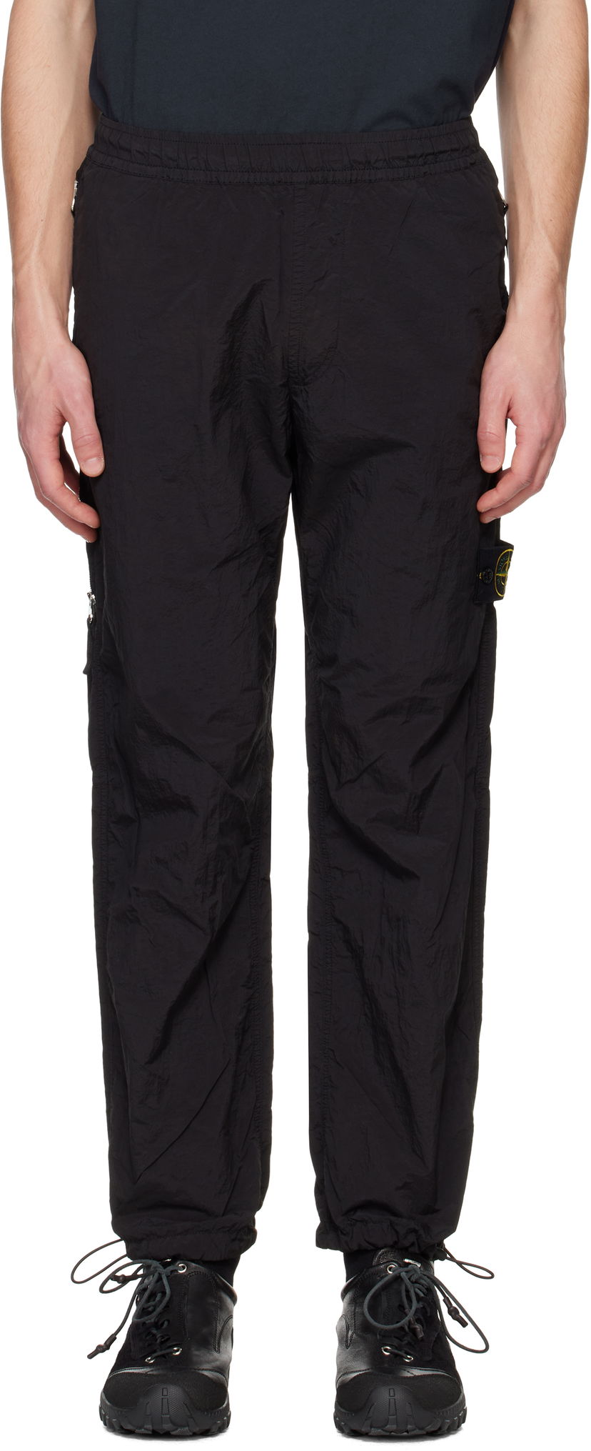 Спортивні штани Stone Island Stone Island Regenerated Nylon Metal ECONYL Sweatpants чорний | K1S15 3100005 S0019