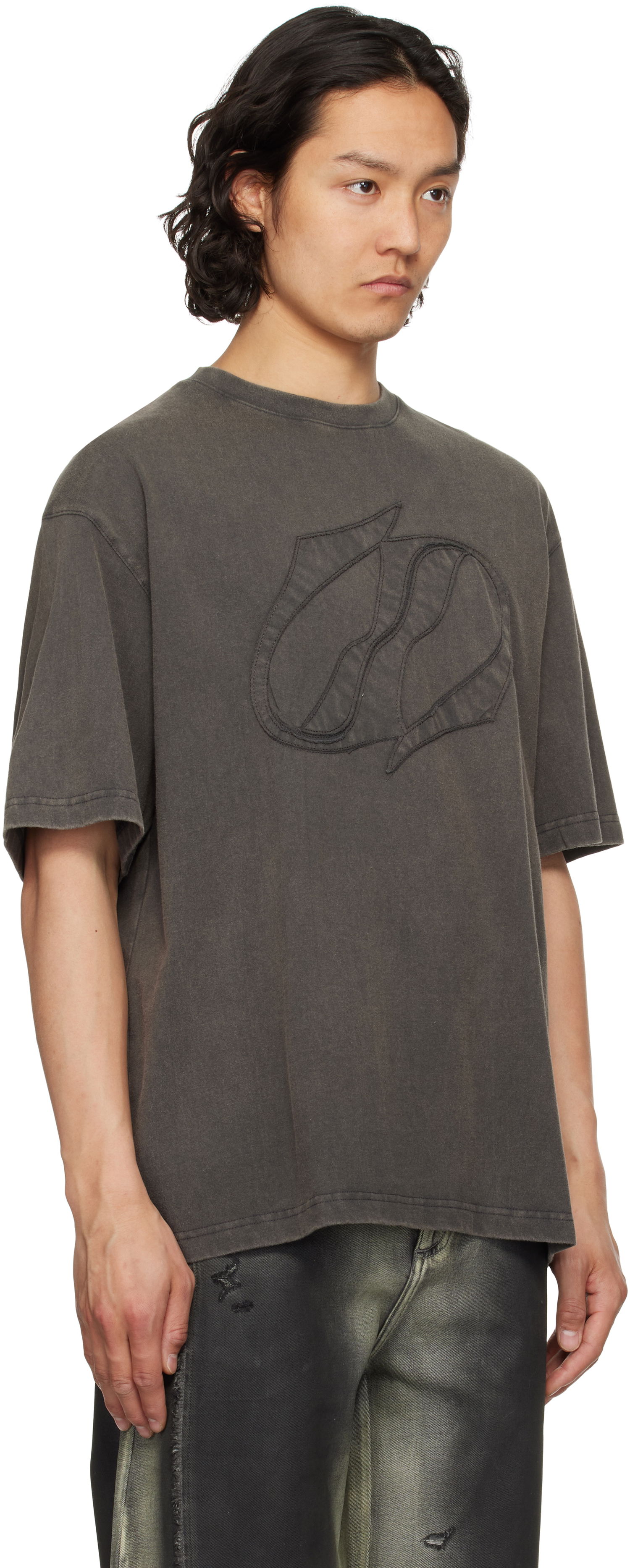 Футболка We11done We11done Selldone Patch T-Shirt Сірий | WD-TT1-25-757-U-CH, 1