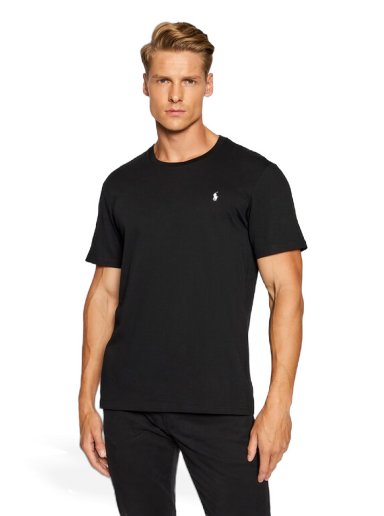 Футболка Polo by Ralph Lauren Cotton T-Shirt чорний | 714844756001