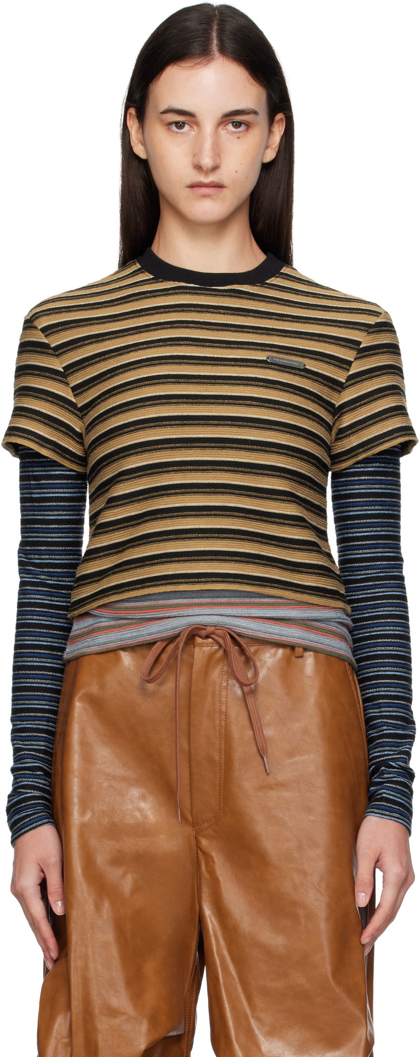 Футболка Andersson Bell Andersson Bell Striped Long Sleeve T-Shirt Різнокольоровий | atb1353w
