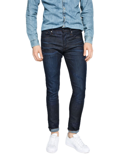 Джинси G-Star Raw 3301 Tapered Jeans темно-синій | 51003.7209