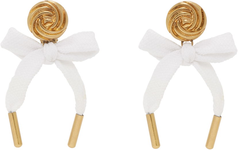 Сережки Moschino Moschino Bow Earrings білий | 25121912684101607