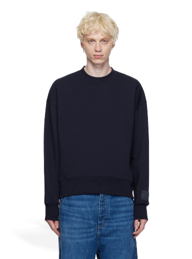 Світшоти AMI Crewneck Sweatshirt темно-синій | USW017.740
