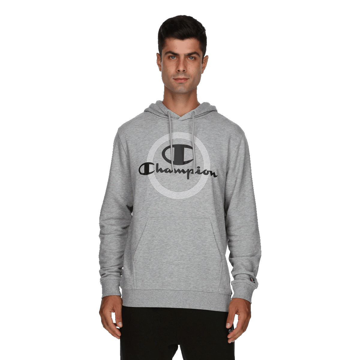 Світшоти Champion Drawstring Hoodie with Concentric Circle Print Сірий | 220874-EM006, 0