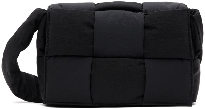 Сумка Bottega Veneta Bottega Veneta Padded Cassette Messenger Bag чорний | 755182 VBO81