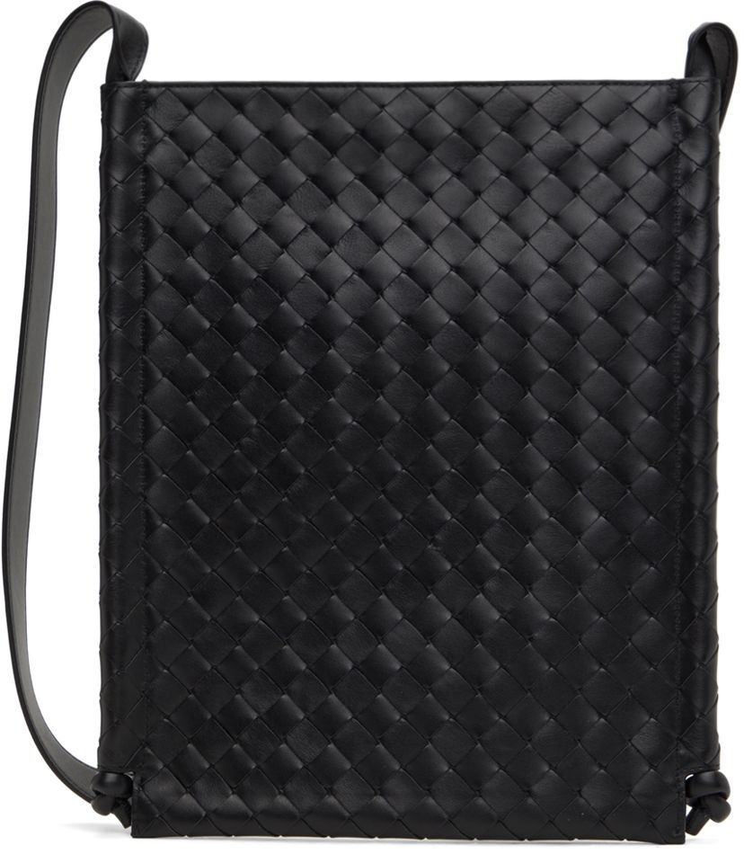 Сумочка Bottega Veneta Large Flat Loop Pouch чорний | 776204V2HL1