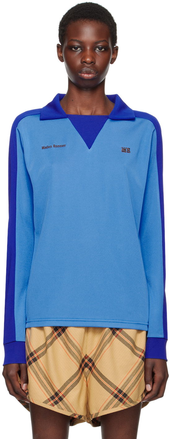 Джерсі Wales Bonner Blue Home Jersey Polo Синій | WA24JE19-PL05-500