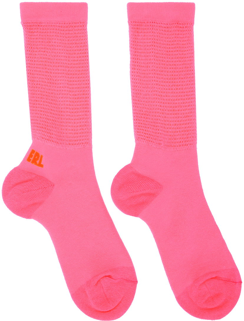 Шкарпетки ERL ERL Open Knit Socks Рожевий | ERL06K009