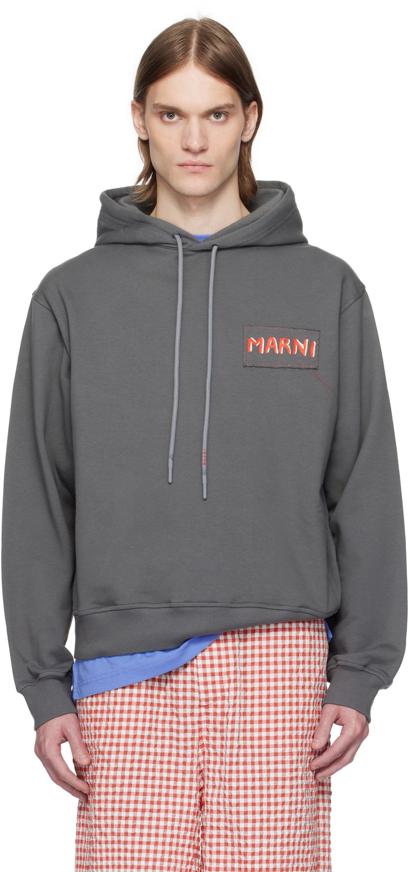Світшоти Marni Marni Loopback Cotton Jersey Hoodie Сірий | FUMU0137X0 UTC275