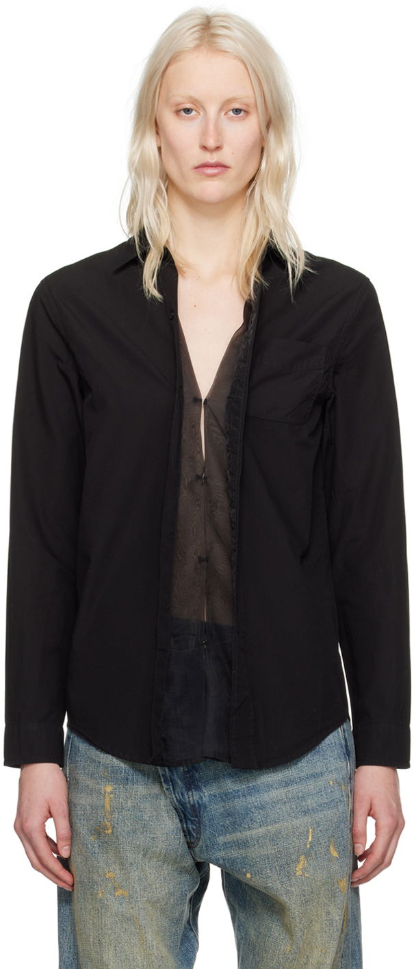 Сорочка R13 R13 Foldout Shirt чорний | R13WR246-R340B