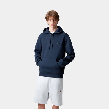 Світшоти Carhartt WIP Carhartt WIP Hooded Script Embroidery Sweatshirt темно-синій | I035392_25, 0