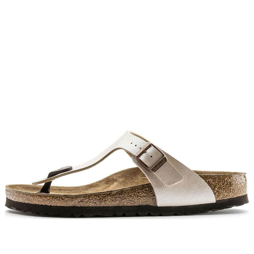 Кросівки та взуття Birkenstock Birkenstock Gizeh Birko-Flor Graceful Narrow Fit Sandals Металік | 0943873
