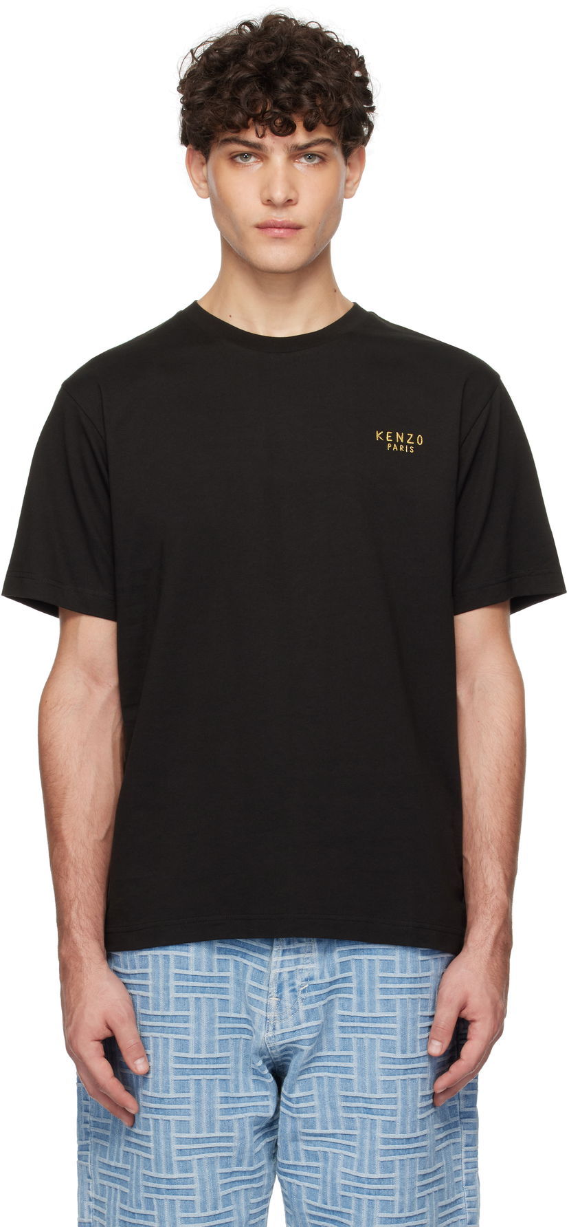 Футболка KENZO Paris 'Year Of The Snake' Black T-Shirt чорний | FF55TS4884SG
