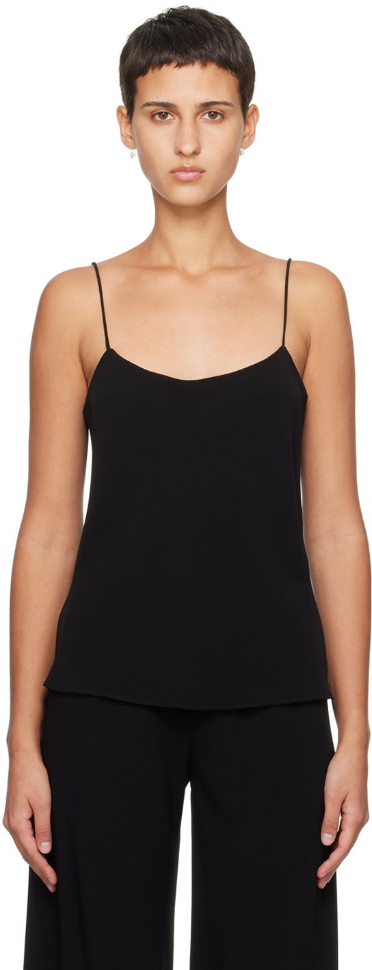 Безрукавка The Row Silk Camisole Top чорний | W151-W1968