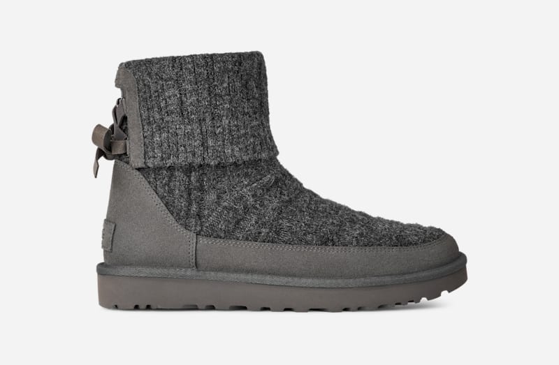 Кросівки та взуття UGG Classic Mini Cabelle Knit Boot Сірий | 1174578-MNGRY, 0