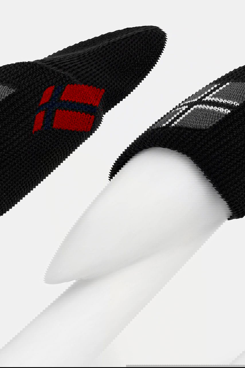 Шапка Napapijri Napapijri F-Evei Beanie чорний | NP0A893P9411, 1