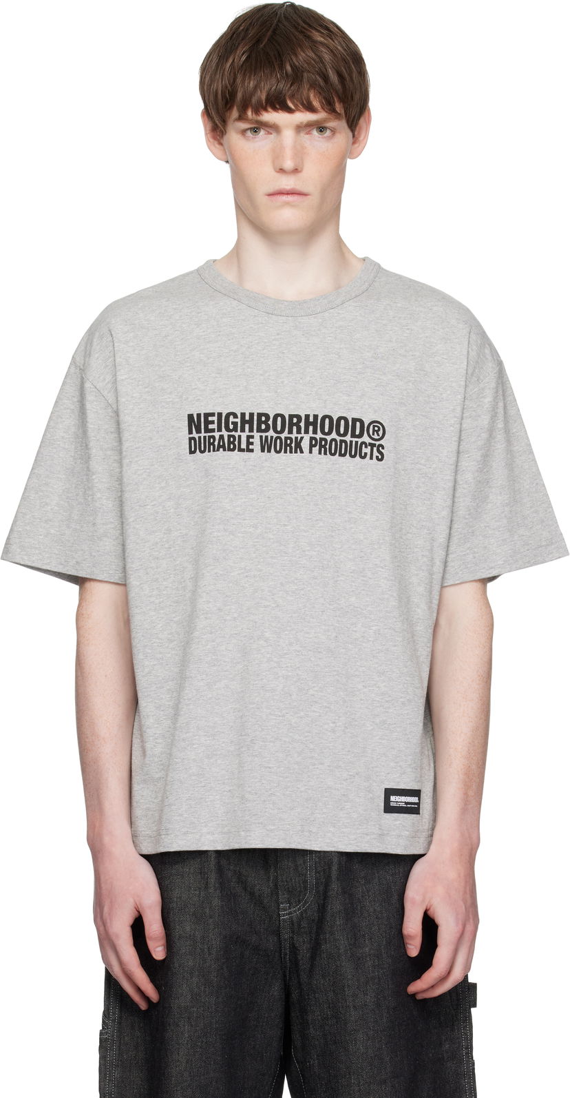 Футболка Neighborhood Neighborhood Sheltech Crewneck T-Shirt Сірий | 251BWNH-CSM02