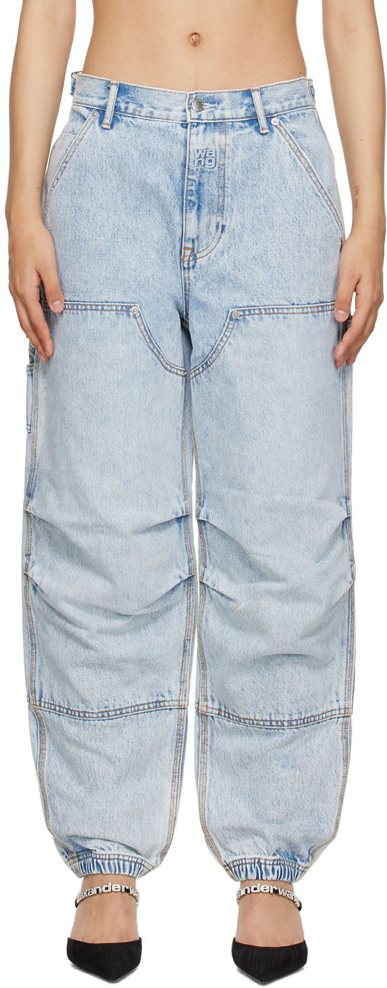 Джинси Alexander Wang Alexander Wang Double Front Carpenter Jeans Синій | 4DC4214012
