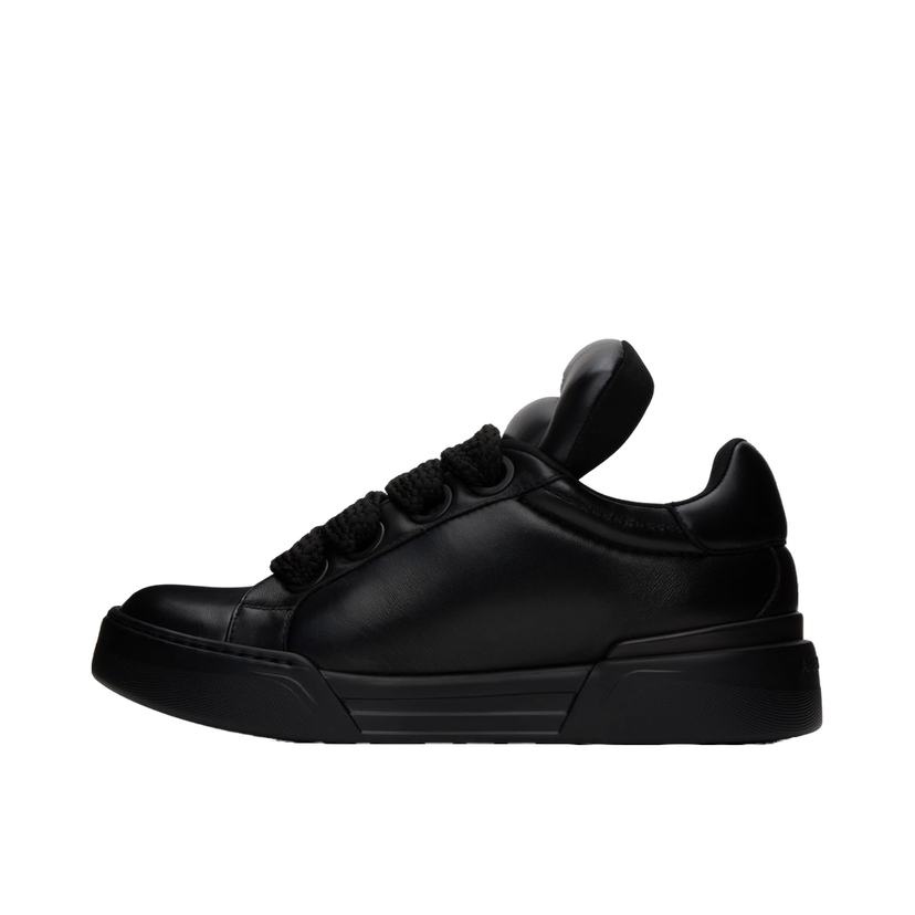 Кросівки та взуття Dolce & Gabbana Black Mega Skate Sneakers чорний | CS2223AP555