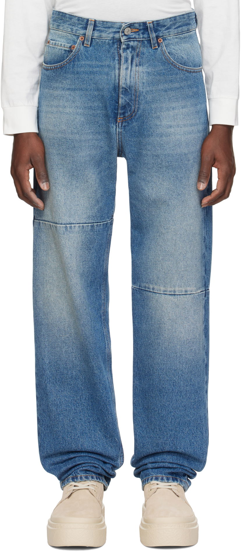 Джинси Maison Margiela MM6 Maison Margiela Tapered Jeans Синій | SH0LA0009 M30018