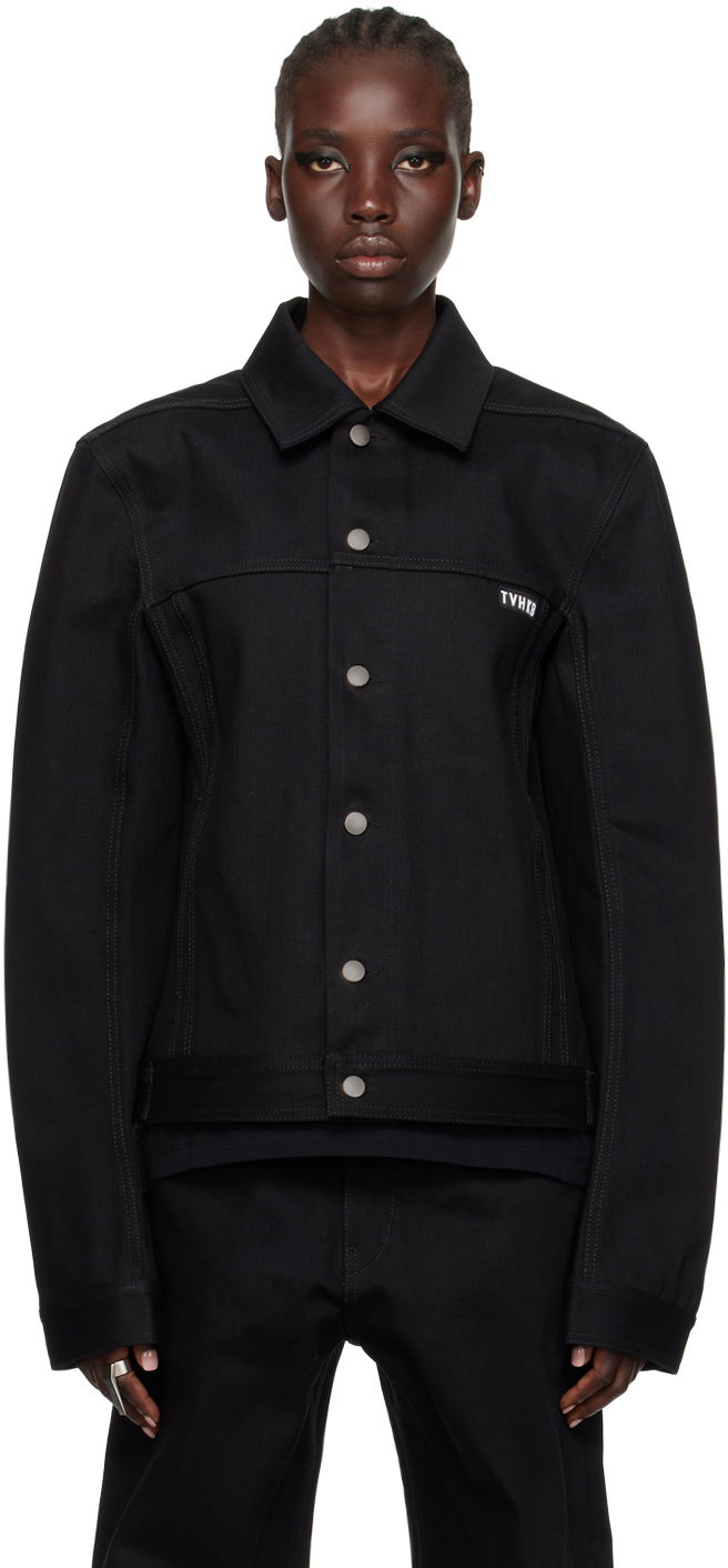 Куртка Rick Owens SSENSE x TVHKB Edition Denim Jacket чорний | RN02C4758 HBLKP5, 0