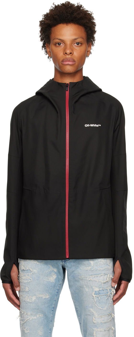 Вітровка Off-White Hooded Tech Jacket чорний | OMKQ004F22FAB0011001