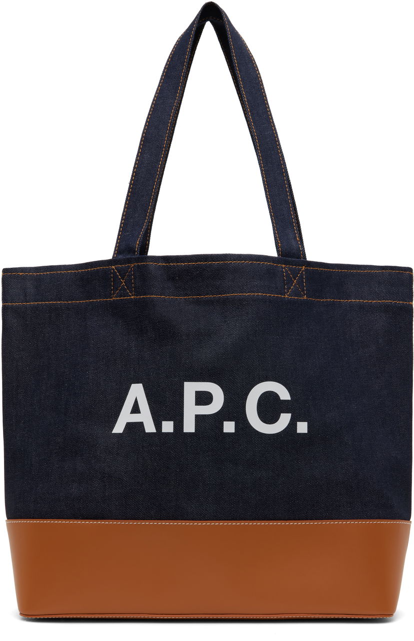 сумка-тоут A.P.C. A.P.C. Axel E/W Denim Tote Синій | CODDP-M61917