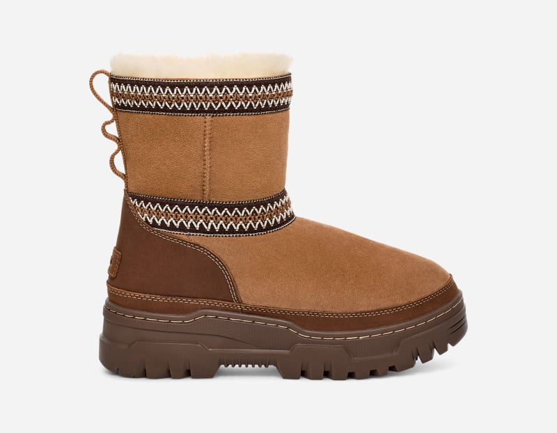 Кросівки та взуття UGG Classic Mini TrailGazer Boot Коричневий | 1158322-CHE