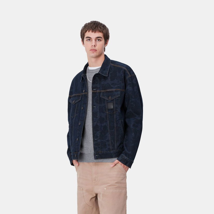 Куртка Carhartt WIP Camo Print Denim Jacket Синій | I033766_7