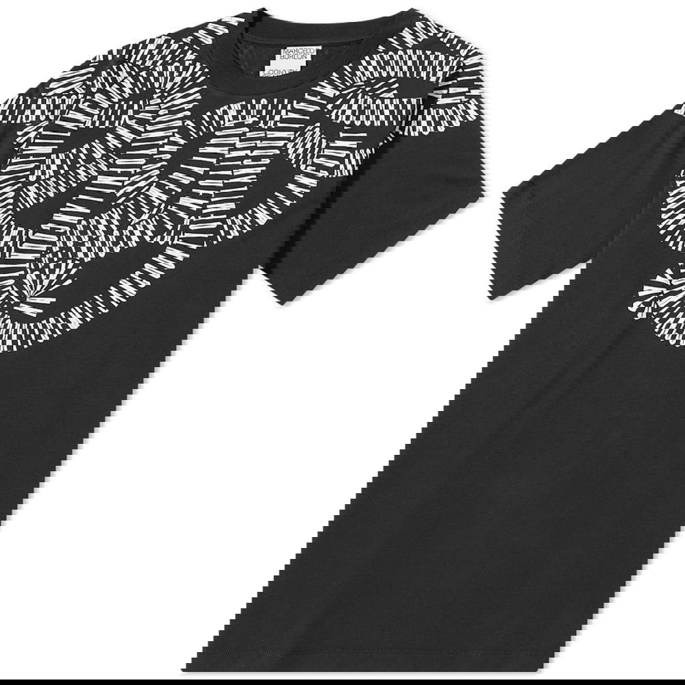 Футболка Marcelo Burlon Snake Wings Regular Tee чорний | CMAA018C99JER0031001, 0