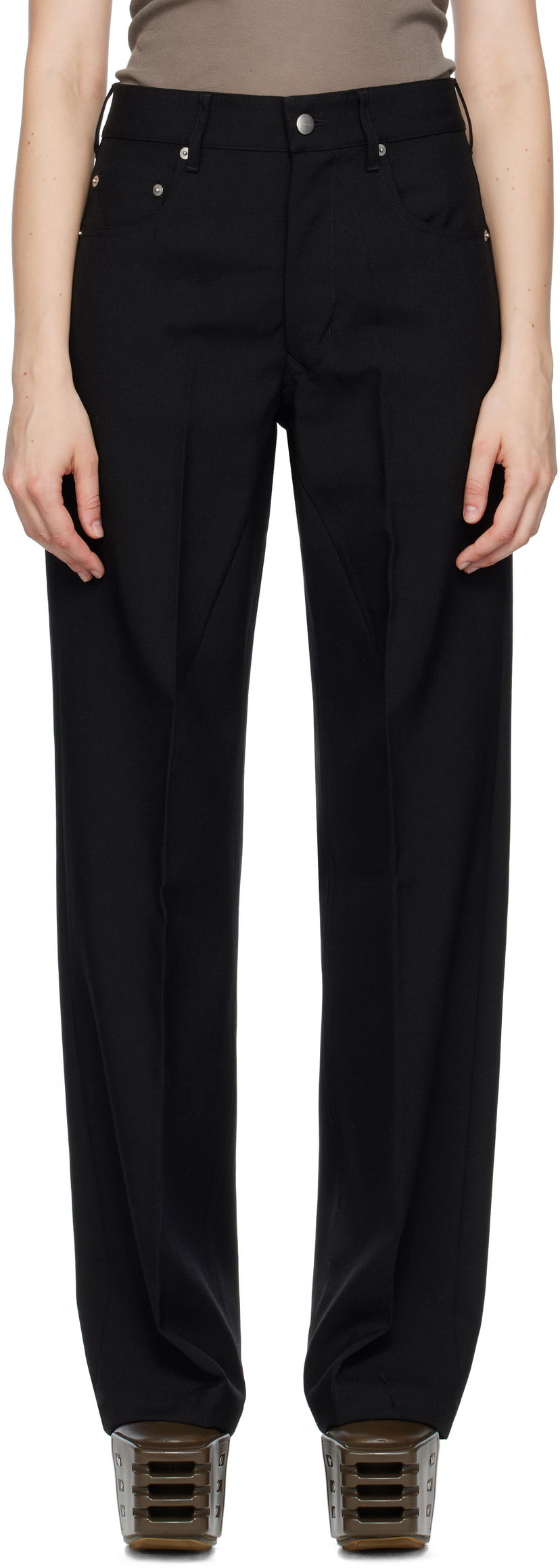 Штани Rick Owens Rick Owens Concordians Geth Trousers чорний | RP02E4350 WGP