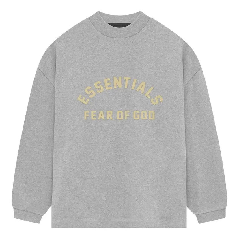 Світшоти Fear of God Essentials Heavy Jersey Long-Sleeve T-Shirt Сірий | 125SP242016F