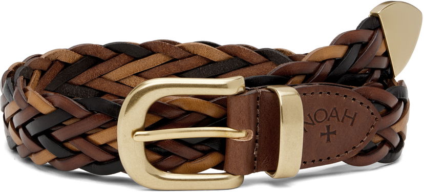 Ремені Noah Noah Braided Leather Belt Коричневий | A291FW24BRW