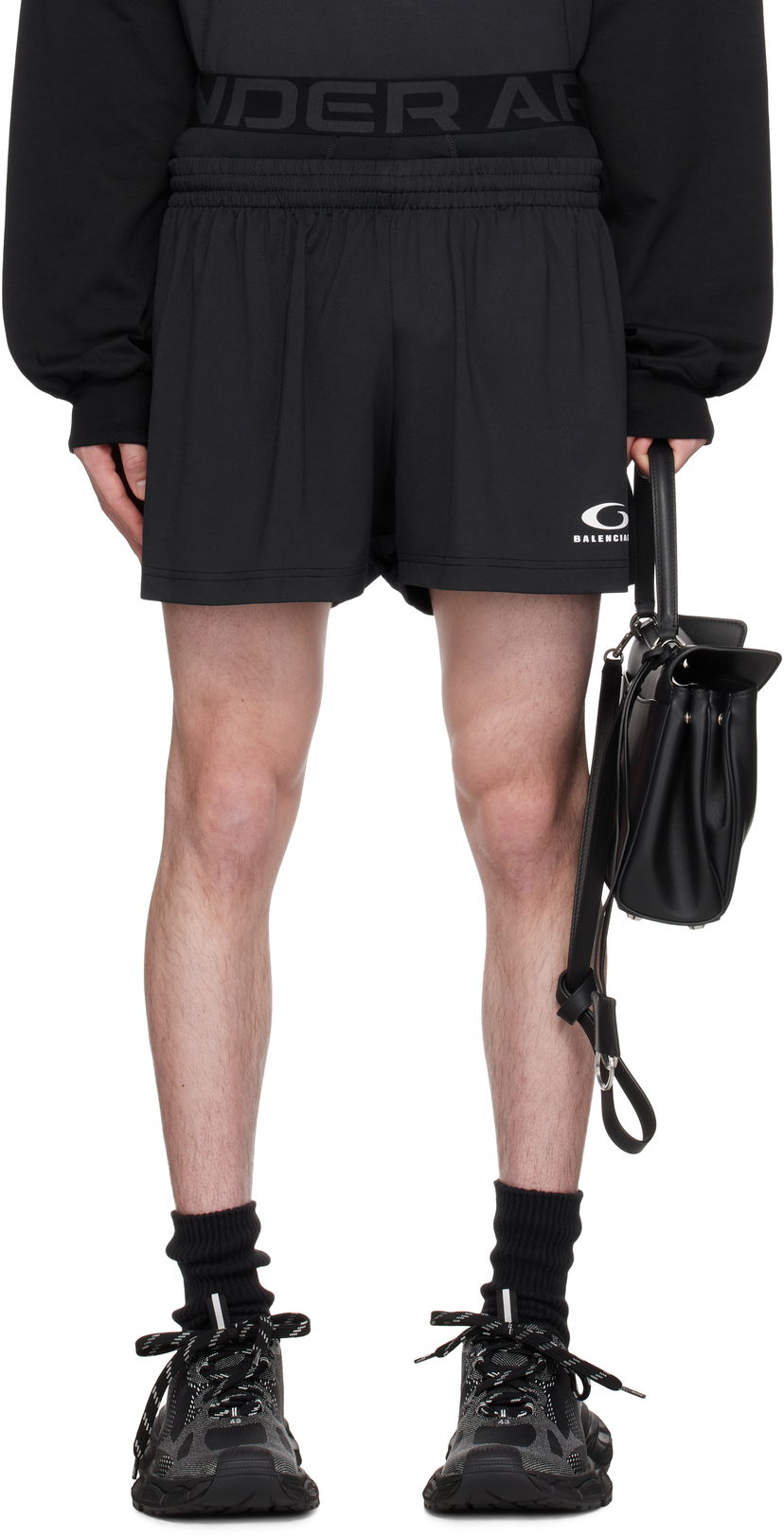 Шорти Balenciaga Under Armour Edition Running Shorts чорний | 815709TRVY1
