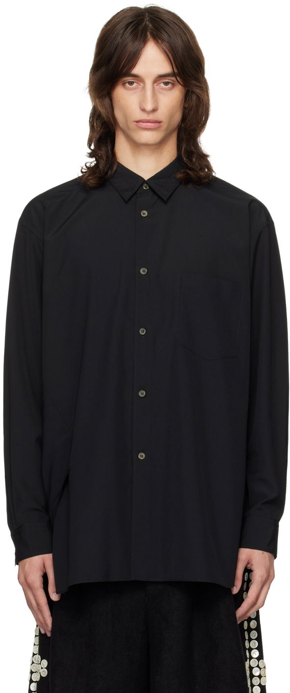 Сорочка Comme des Garçons Homme Plus Black Asymmetric Shirt чорний | PN-B024-051