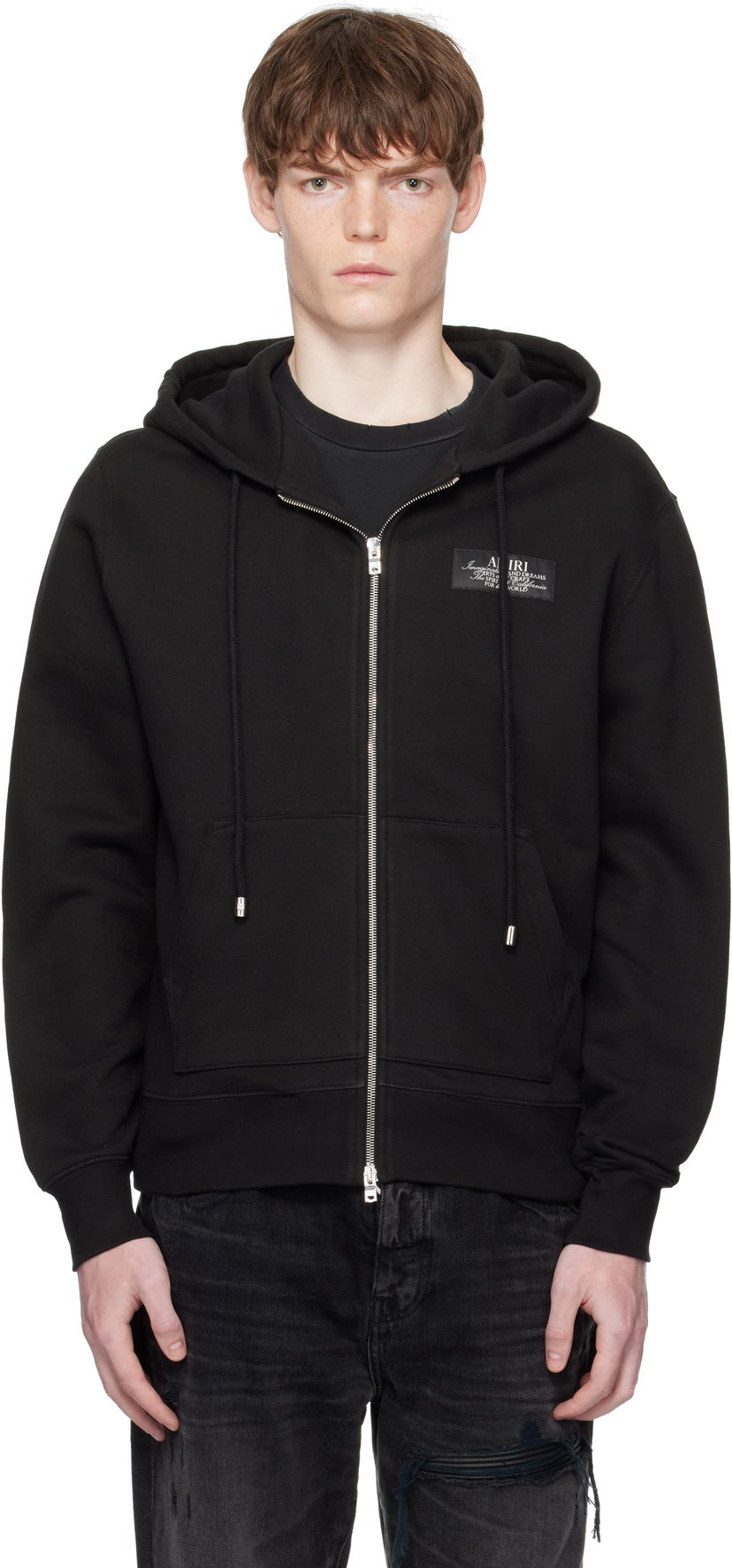 Світшоти AMIRI AMIRI 'Amiri Spirit' Zip Hoodie чорний | AMJYHD1118